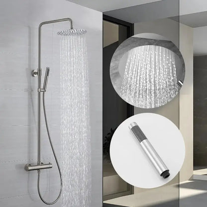 Colonne de douche inox tête ronde