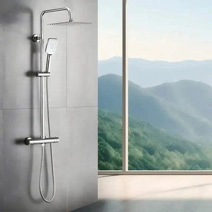 Colonne de douche en inox thermostatique