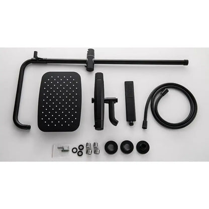 Colonne de douche avec mitigeur baignoire - Noir