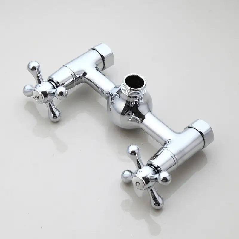 Colonne de douche avec mitigeur pour baignoire rétro - Chrome