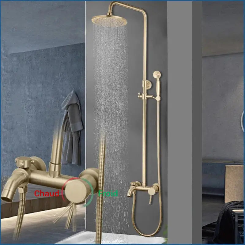 Colonne de douche avec mitigeur rétro