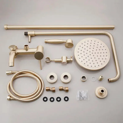 Colonne de douche avec mitigeur rétro - Or