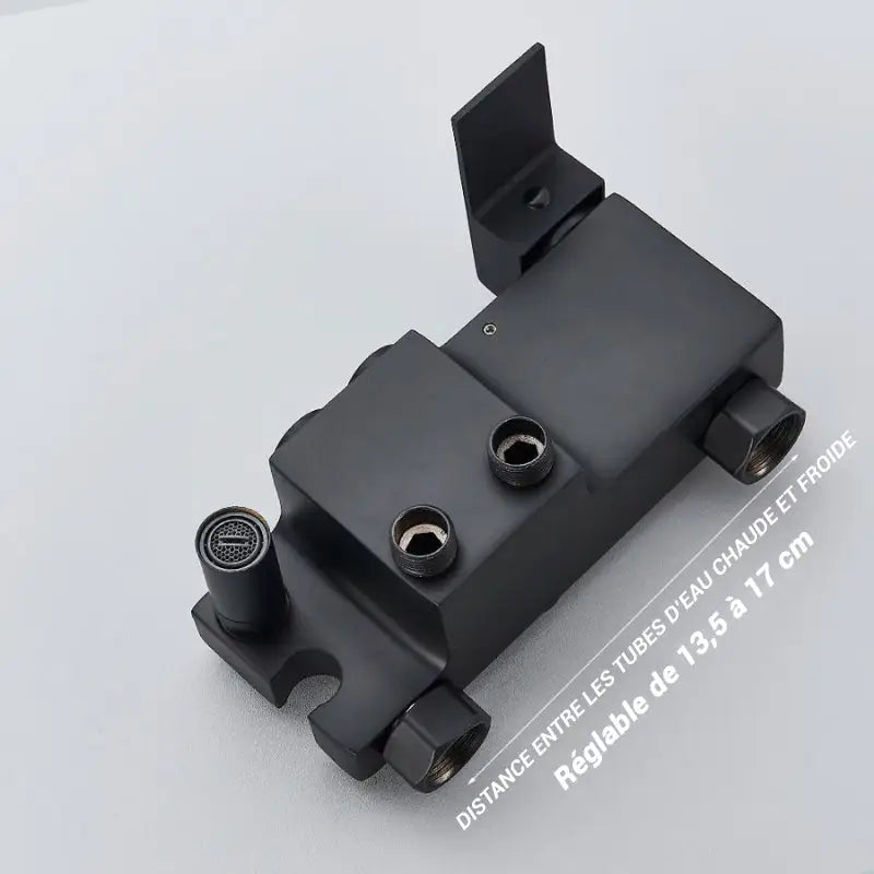 Colonne de douche noire avec écran LCD - Noir