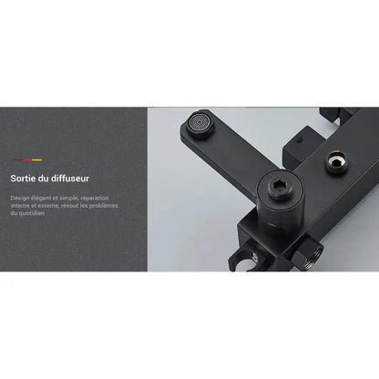 Colonne de douche noire mécanique