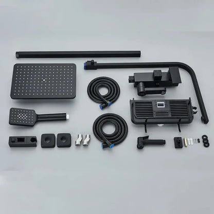 Colonne de douche noire mécanique