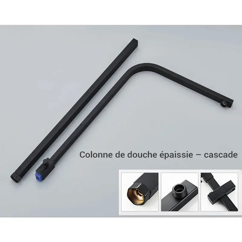 Colonne de douche noire mécanique