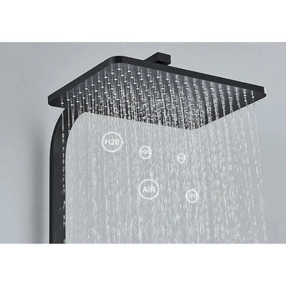 Colonne de douche noire mécanique