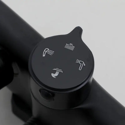 Colonne de douche noire ronde