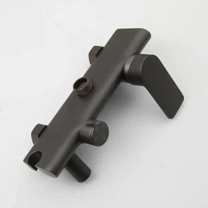 Colonne de douche noire ronde