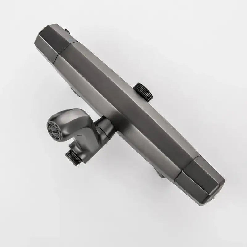 Colonne de douche noire thermostatique - Noir