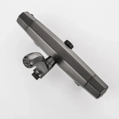 Colonne de douche noire thermostatique - Noir