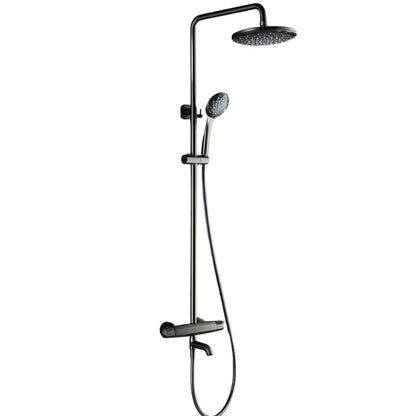 Colonne de douche noire thermostatique - Noir