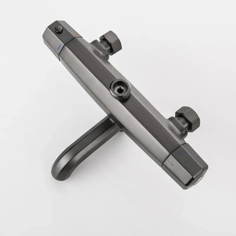 Colonne de douche noire thermostatique - Noir