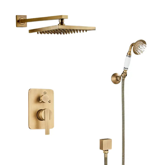 Colonne de douche rétro chic - Or