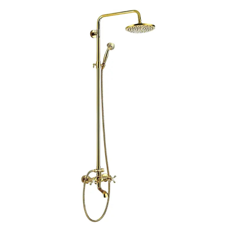 Colonne de douche rétro effet or brillant - Or brillant