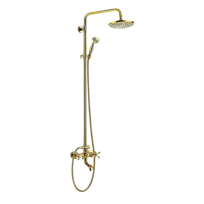 Colonne de douche rétro effet or brillant - Or brillant