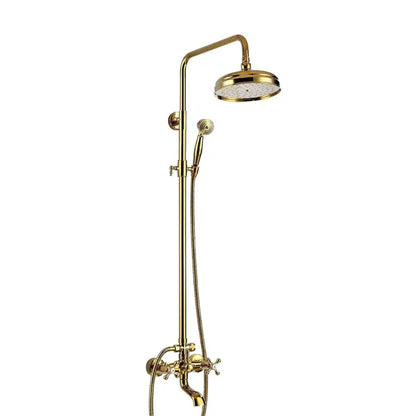 Colonne de douche rétro rotation - Or