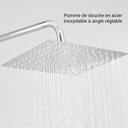 Colonne de douche sans robinetterie chrome - Chrome