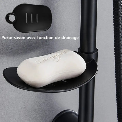 Colonne de douche sans robinetterie avec porte savon