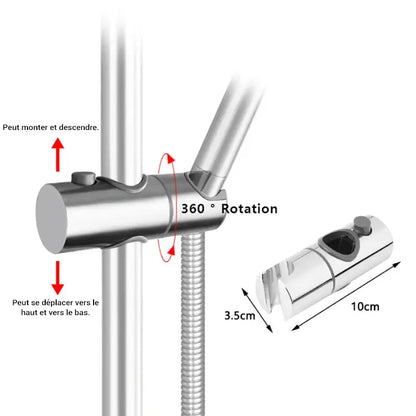Colonne de douche sans robinetterie avec porte savon