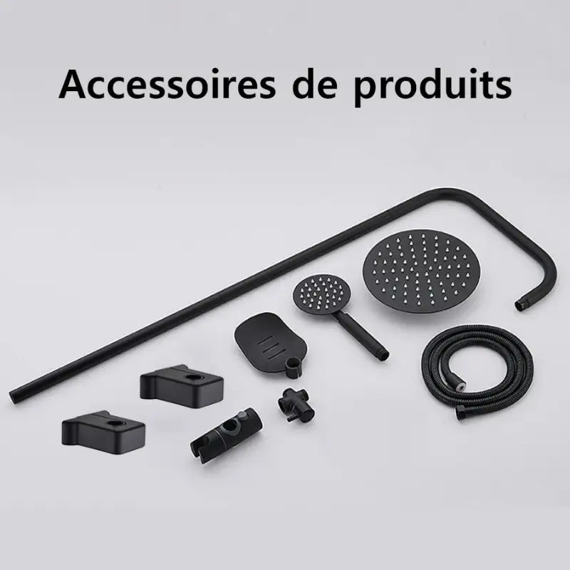 Colonne de douche sans robinetterie avec porte savon