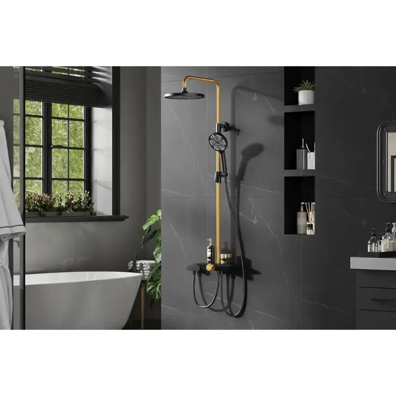 Colonne de douche sans robinetterie réglable