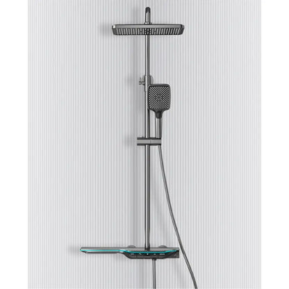 Colonne de douche thermostatique avec tablette