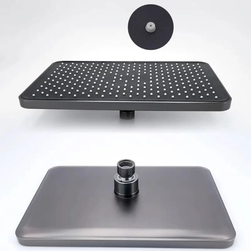 Colonne de douche thermostatique avec tablette - Gris