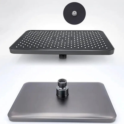 Colonne de douche thermostatique avec tablette - Gris