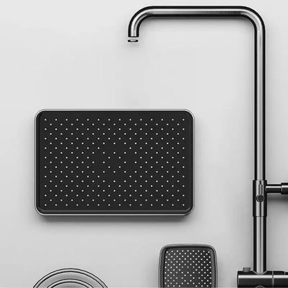 Colonne de douche thermostatique avec tablette - Gris