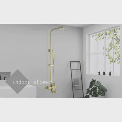 Colonne de douche pour baignoire pommeau pluie