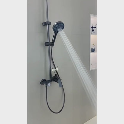 Colonne de douche pour baignoire avec commande rotative