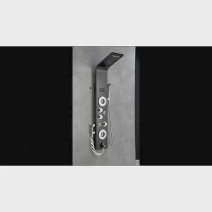 Colonne de douche hydromassante avec bidet