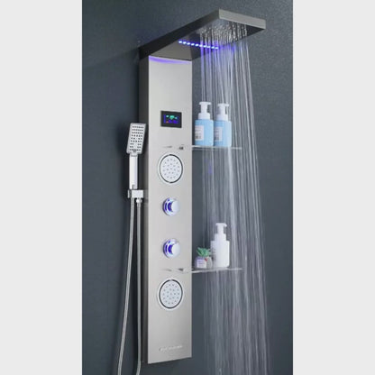 Colonne de douche hydromassante robinet cascade