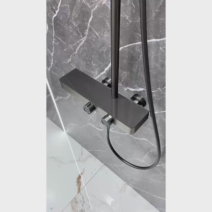 Colonne de douche design avec ciel de pluie