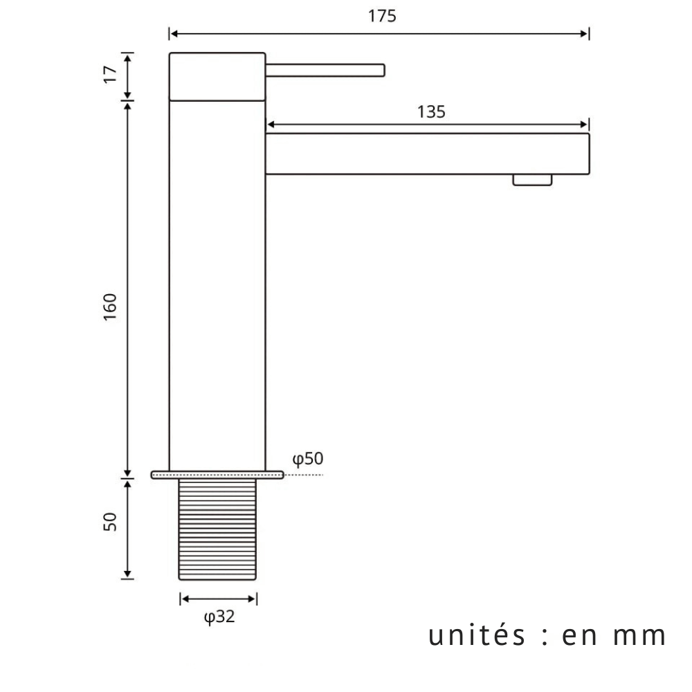 Mitigeur lavabo chrome